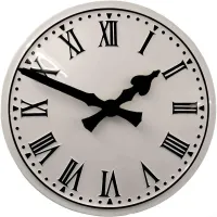 Oldham Outdoor Clock Service white dial