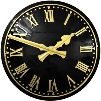 Oldham Outdoor Clock Service dark dial